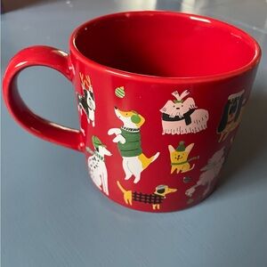 Yule Dogs red mug